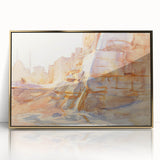 Modern Wall Art - Sunlit Desert Landscape | Tranquil Architecture Scene