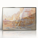 Modern Wall Art - Sunlit Desert Landscape | Tranquil Architecture Scene