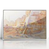 Modern Wall Art - Sunlit Desert Landscape | Tranquil Architecture Scene