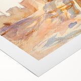 Modern Wall Art - Sunlit Desert Landscape | Tranquil Architecture Scene