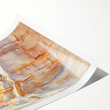 Modern Wall Art - Sunlit Desert Landscape | Tranquil Architecture Scene