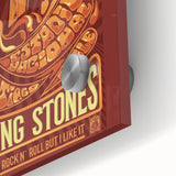 Rolling Stones 2016 Concert Poster - Santiago Chile Retro Art