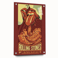 Rolling Stones 2016 Concert Poster - Santiago Chile Retro Art