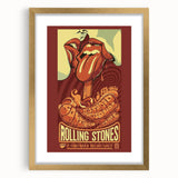 Rolling Stones 2016 Concert Poster - Santiago Chile Retro Art