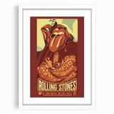 Rolling Stones 2016 Concert Poster - Santiago Chile Retro Art