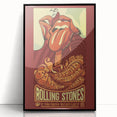 Rolling Stones 2016 Concert Poster - Santiago Chile Retro Art
