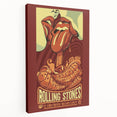 Rolling Stones 2016 Concert Poster - Santiago Chile Retro Art