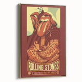 Rolling Stones 2016 Concert Poster - Santiago Chile Retro Art