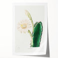 Romanticism Art: "Lady of the Night Cactus" Botanical Canvas Print