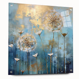 Golden Dandelion Wall Art – Modern Canvas & Framed Living Room Art