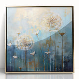 Golden Dandelion Wall Art – Modern Canvas & Framed Living Room Art