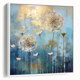 Golden Dandelion Wall Art – Modern Canvas & Framed Living Room Art
