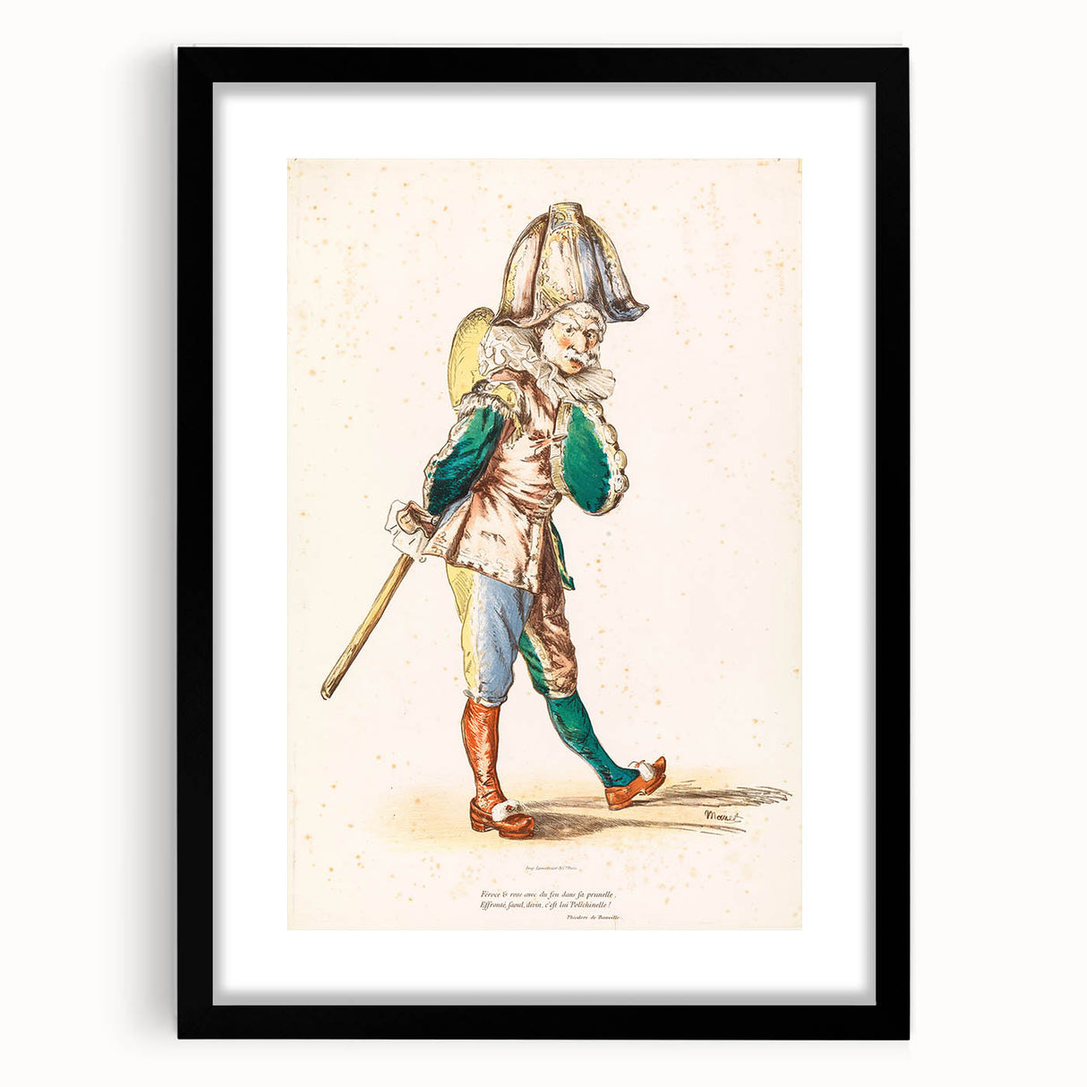 Édouard Manet Figurative Wall Art - Polichinelle Commedia dell'Arte