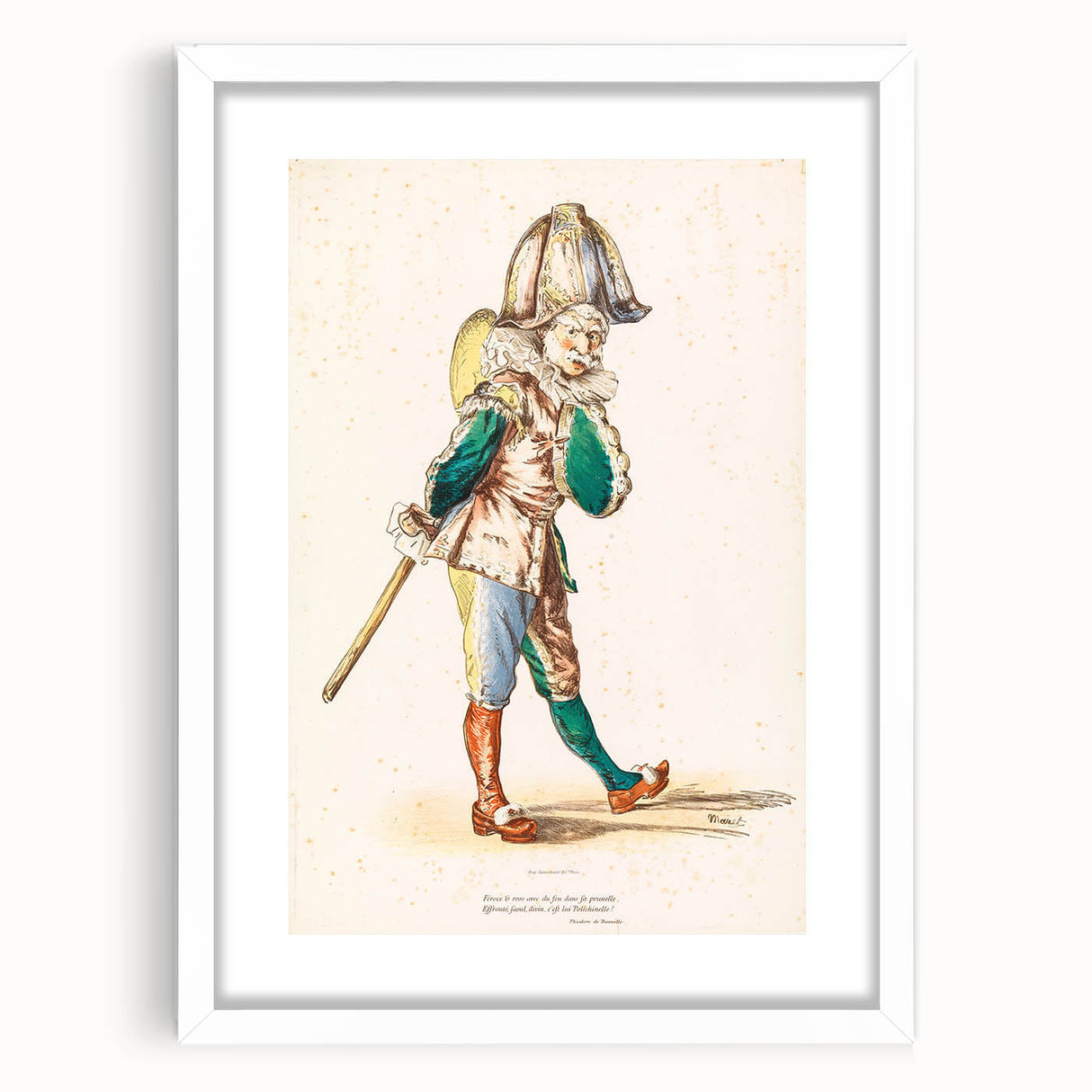 Édouard Manet Figurative Wall Art - Polichinelle Commedia dell'Arte