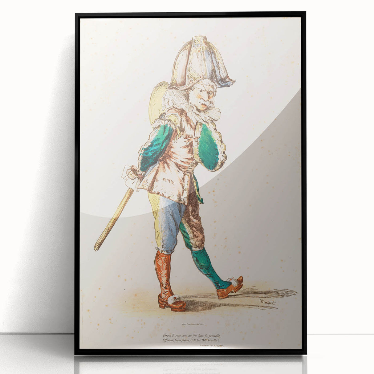 Édouard Manet Figurative Wall Art - Polichinelle Commedia dell'Arte