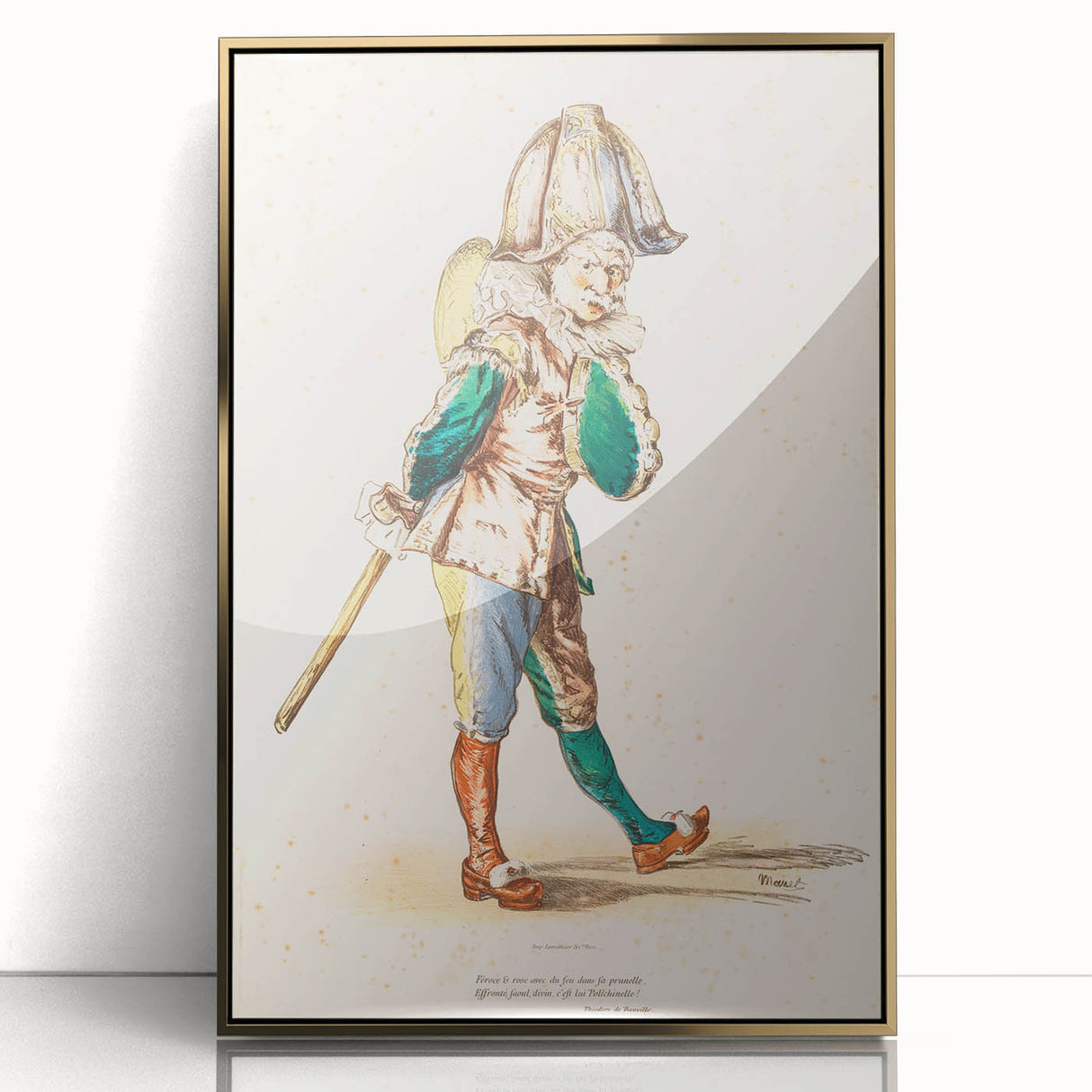 Édouard Manet Figurative Wall Art - Polichinelle Commedia dell'Arte