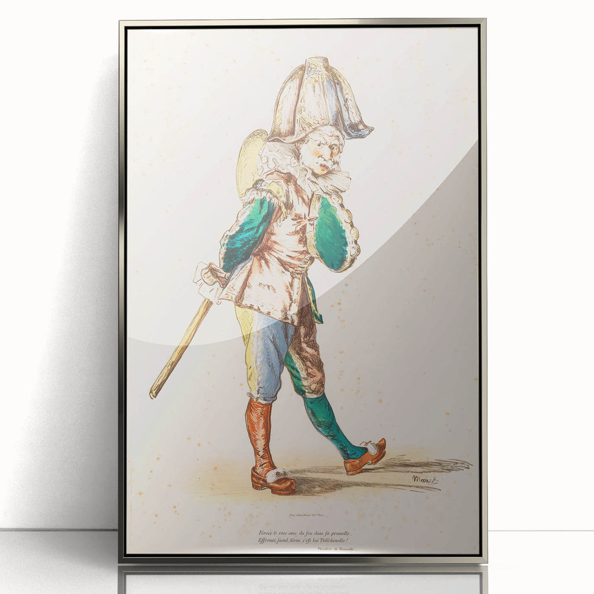 Édouard Manet Figurative Wall Art - Polichinelle Commedia dell'Arte