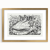 Modern Wall Art - Intricate Underwater Illustration | Fish & Shell Drawing