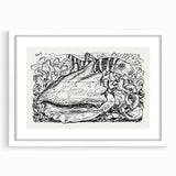 Modern Wall Art - Intricate Underwater Illustration | Fish & Shell Drawing