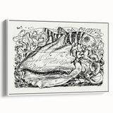 Modern Wall Art - Intricate Underwater Illustration | Fish & Shell Drawing