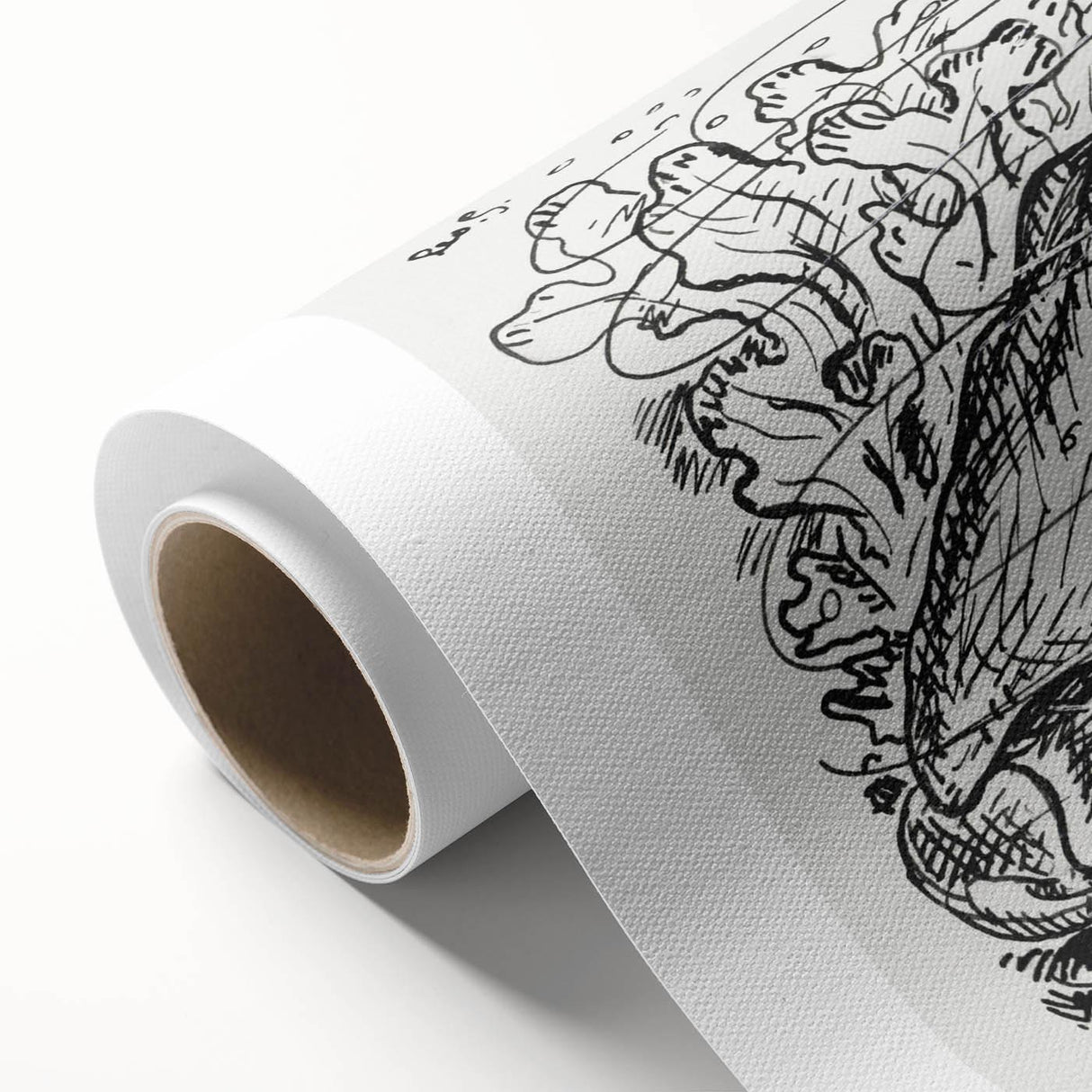 Modern Wall Art - Intricate Underwater Illustration | Fish & Shell Drawing
