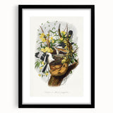 Romanticism Art: "Northern Mockingbird & Snake" Wildlife Canvas Print