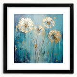 Golden Dandelion Dreams Wall Art – Modern Canvas & Framed Print