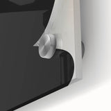 Close-up of an abstract minimalist wall art piece featuring soft pastel colors and geometric shapes, designed to enhance modern decor aesthetics.