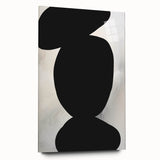 Abstract minimalist wall art displayed in a side view, featuring vibrant colors and geometric shapes on acrylic glass, ideal for modern home decor.