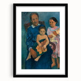 Paul Gauguin Family Portrait Wall Art - Polynesian Woman and Children