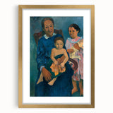 Paul Gauguin Family Portrait Wall Art - Polynesian Woman and Children