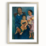 Paul Gauguin Family Portrait Wall Art - Polynesian Woman and Children