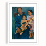 Paul Gauguin Family Portrait Wall Art - Polynesian Woman and Children