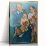 Paul Gauguin Family Portrait Wall Art - Polynesian Woman and Children