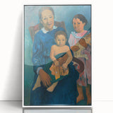 Paul Gauguin Family Portrait Wall Art - Polynesian Woman and Children