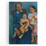 Paul Gauguin Family Portrait Wall Art - Polynesian Woman and Children