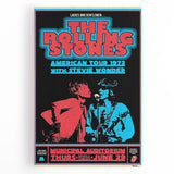 Rolling Stones 1972 American Tour Poster with Stevie Wonder