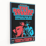 Rolling Stones 1972 American Tour Poster with Stevie Wonder