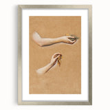 Romanticism Art: "Study of Arms" Sketch for Autumn Canvas Print