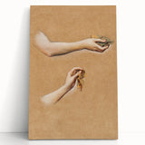 Romanticism Art: "Study of Arms" Sketch for Autumn Canvas Print