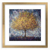 Abstract Golden Tree Wall Art – Modern Canvas & Framed Print