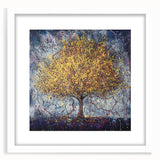 Abstract Golden Tree Wall Art – Modern Canvas & Framed Print