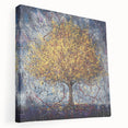 Abstract Golden Tree Wall Art – Modern Canvas & Framed Print