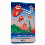 Rolling Stones 1981 American Tour Poster - Retro Rock Art