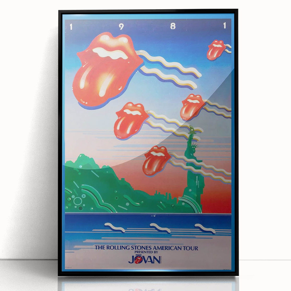 Rolling Stones 1981 American Tour Poster - Retro Rock Art