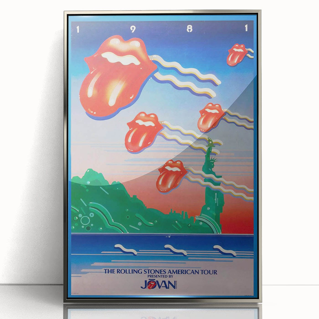Rolling Stones 1981 American Tour Poster - Retro Rock Art
