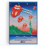 Rolling Stones 1981 American Tour Poster - Retro Rock Art