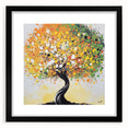 Abstract Autumn Tree Wall Art – Modern Canvas & Framed Print