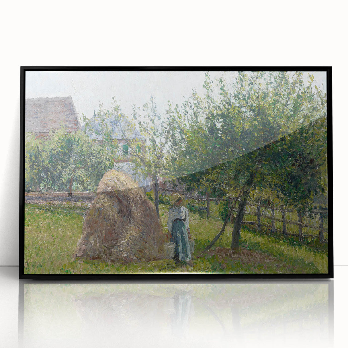 Impressionist Wall Art – Peaceful River with Vibrant Fall Colors