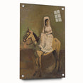 Vintage Equestrian Wall Art - Woman on Horseback in Earthy Tones
